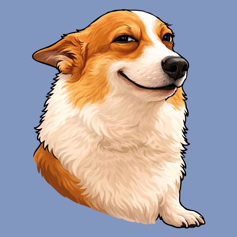 Corgi suffisant – Œil de chef avec attitude