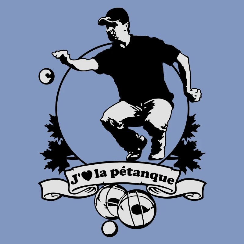 Blason J'aime la pétanque flex
