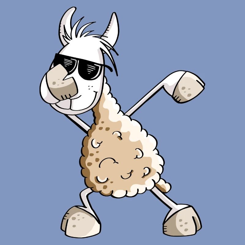Cool Dab Dance Lama - Dabbing Alpaga - Comic Fun