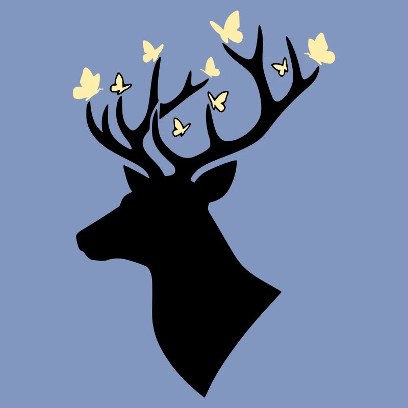 Deer Head Butterfly Yellow