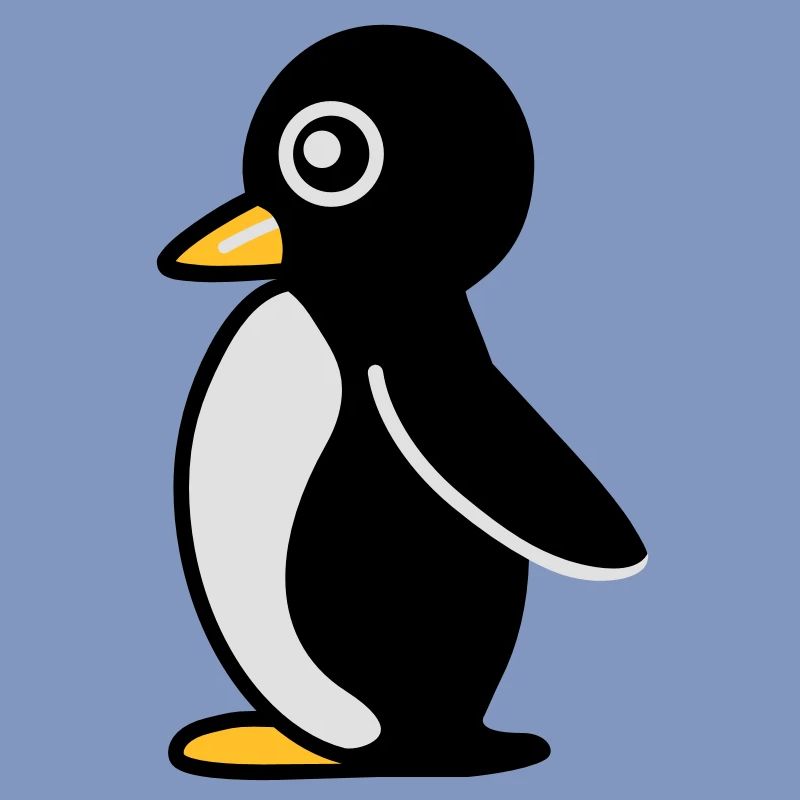 Minimalistischer Pinguin