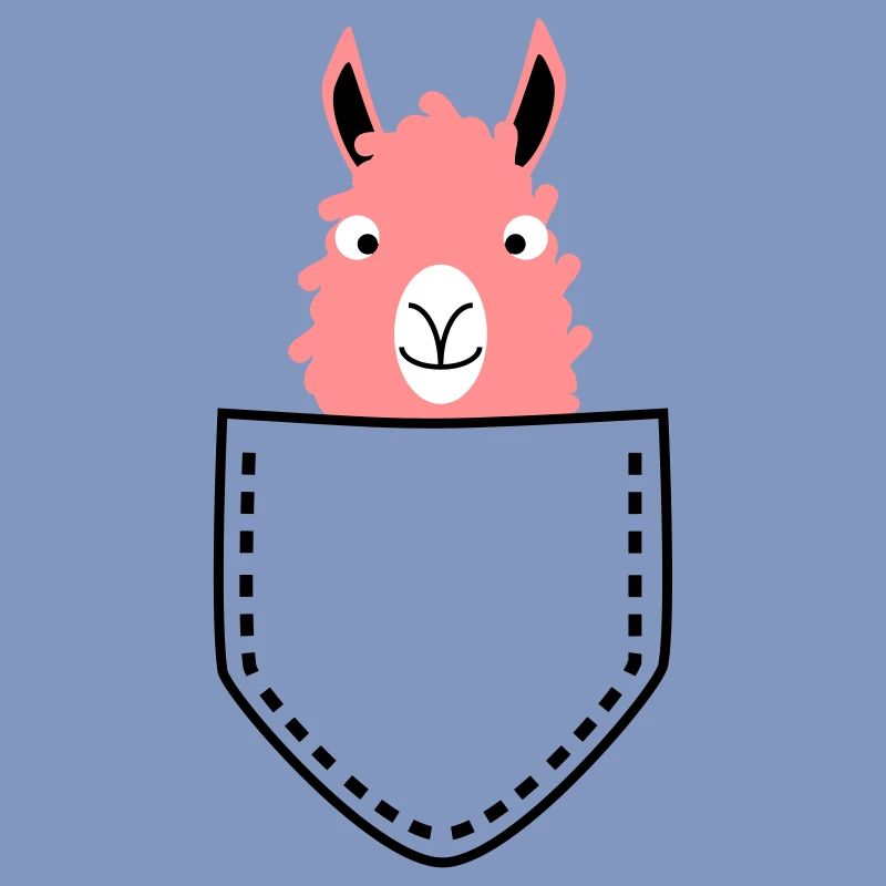 Lama dans le sac