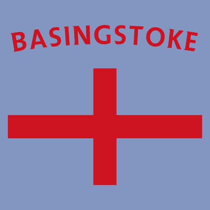Basingstoke Emblem Retro Abzeichen