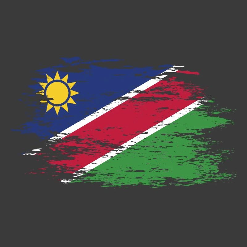 Namibia Flagge used