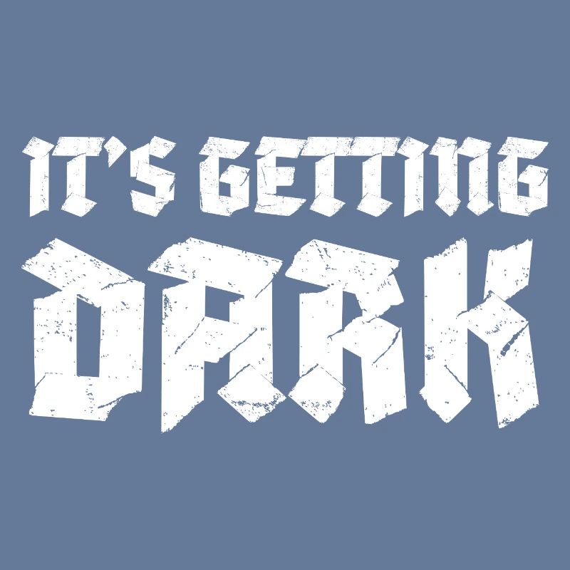 C’est Getting Dark Graffiti design typographique