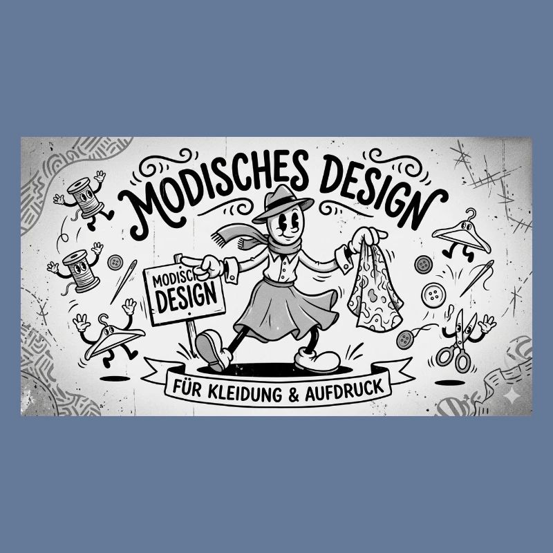 Nähkunst Modedesign Comic