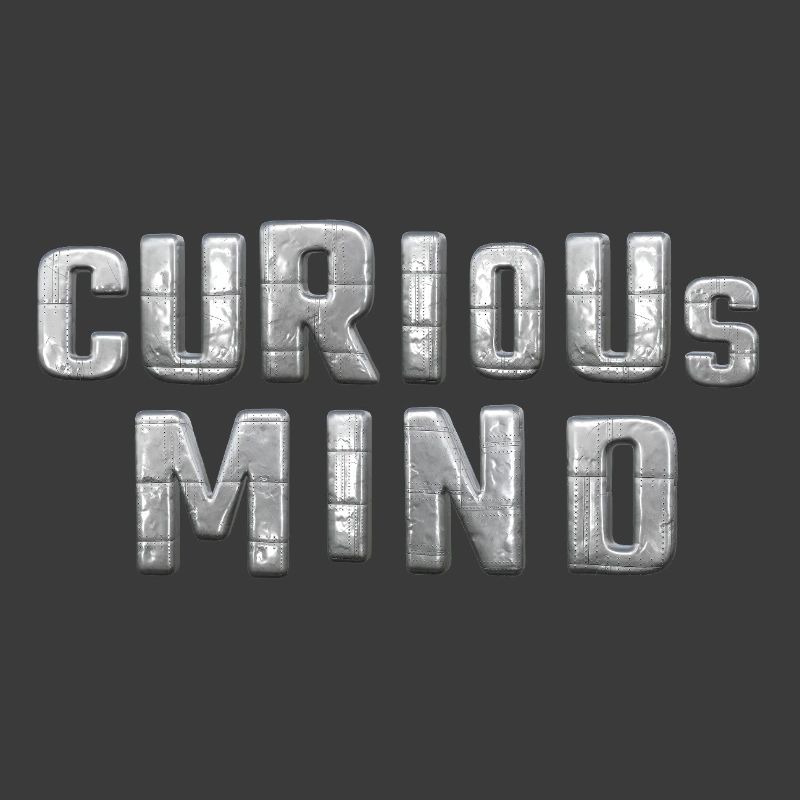 curious Mind metallic 3d
