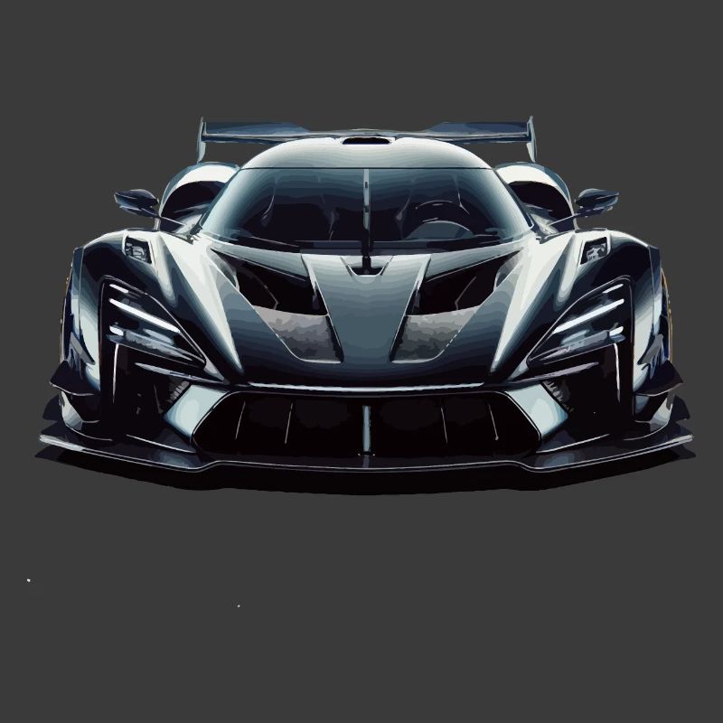 Futuristic extreme powerful Race Car