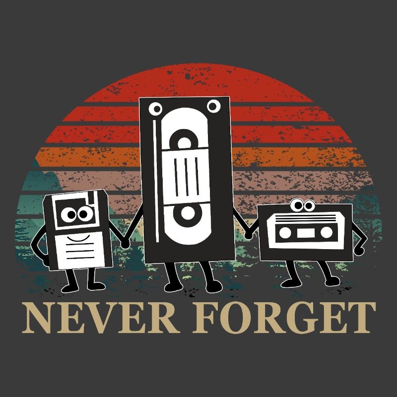 Trio de cassettes rétro avec thème Never Forget