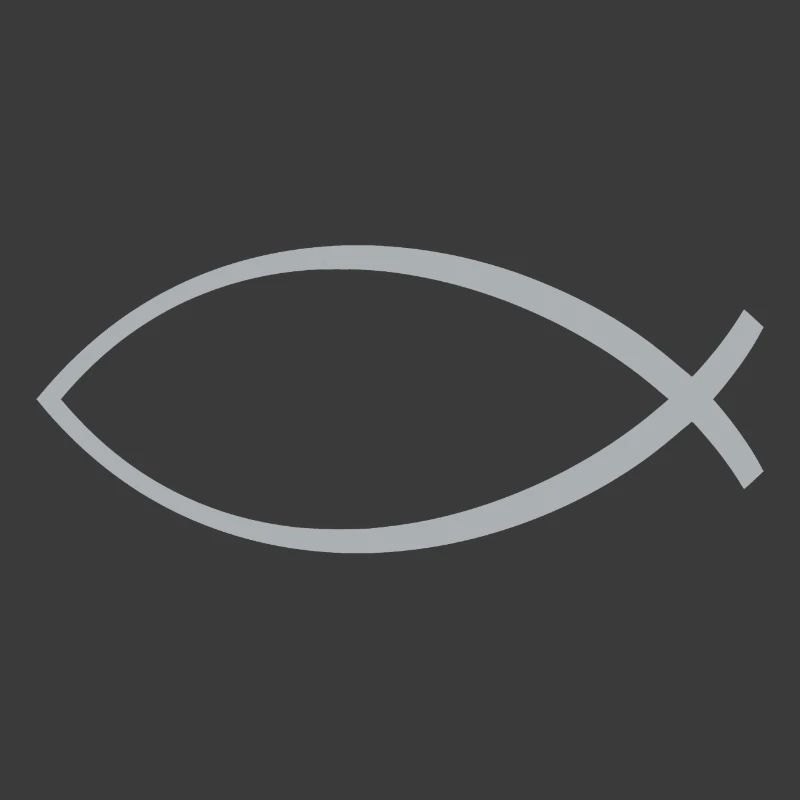 Ichtus poisson argent