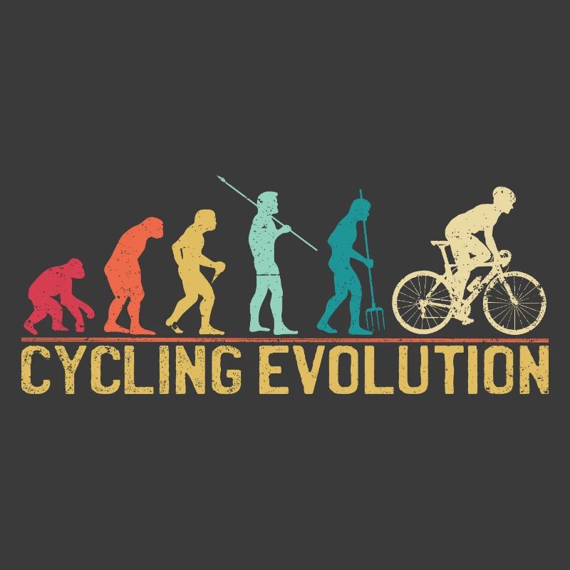 Cycling Evolution Artistic Illustration