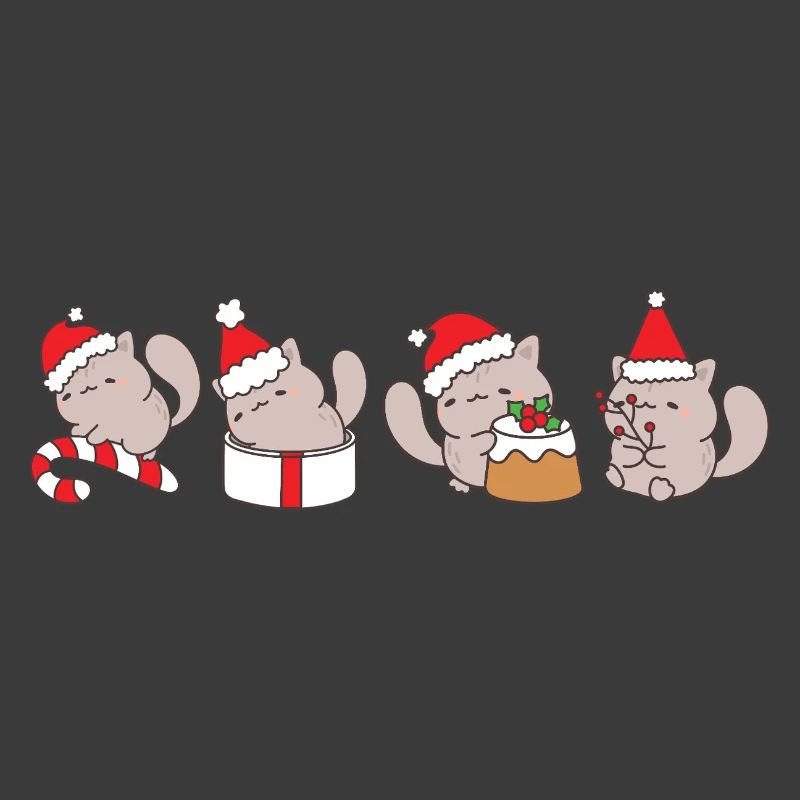 Chat à Noël
