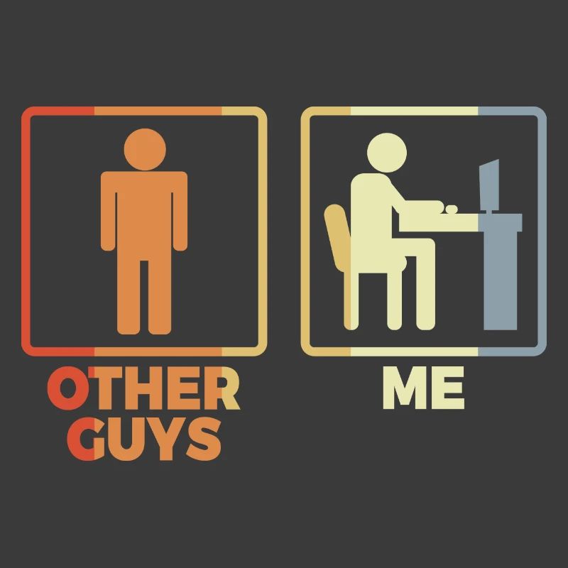 Programmer stick figure