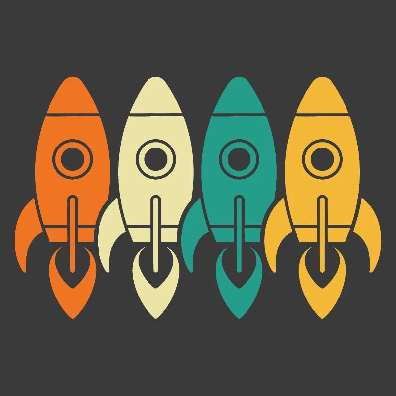 Vintage Rockets Space Exploration Engineer Gift