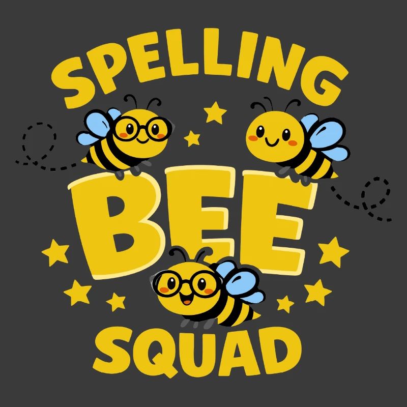 Spelling Bee Squad Humor School Bee