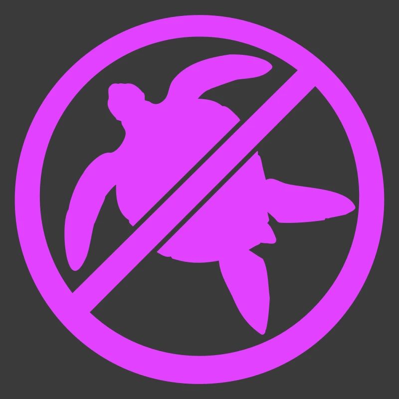 No Water Turtle Forbidden Shield Zone Against