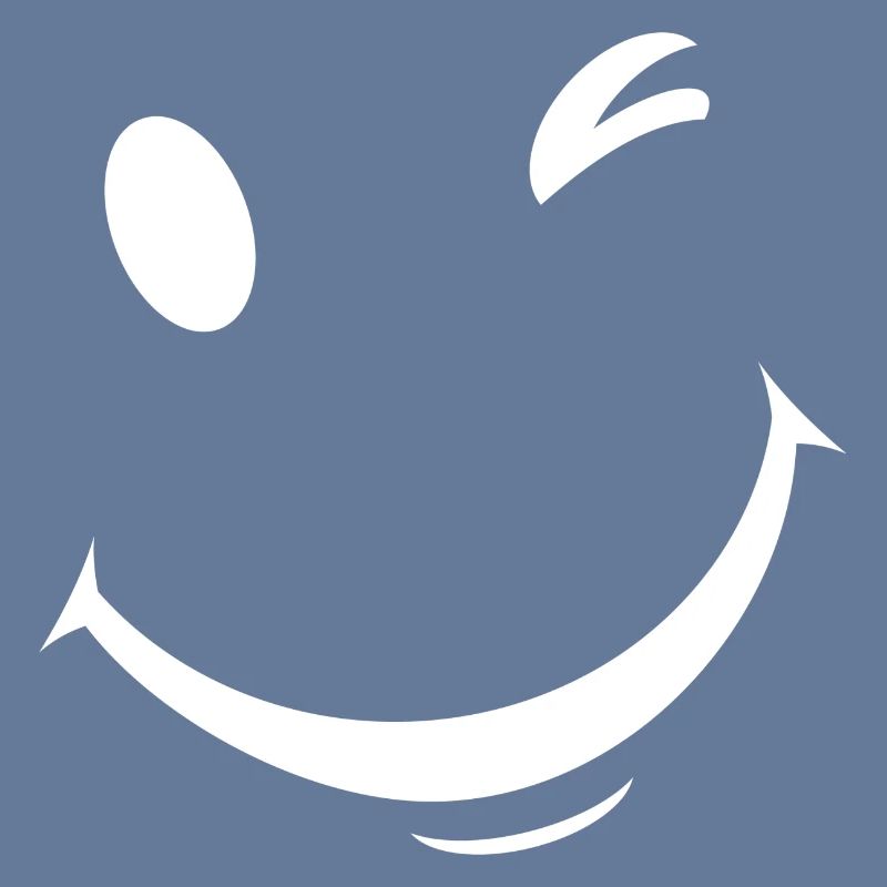 White wink expression