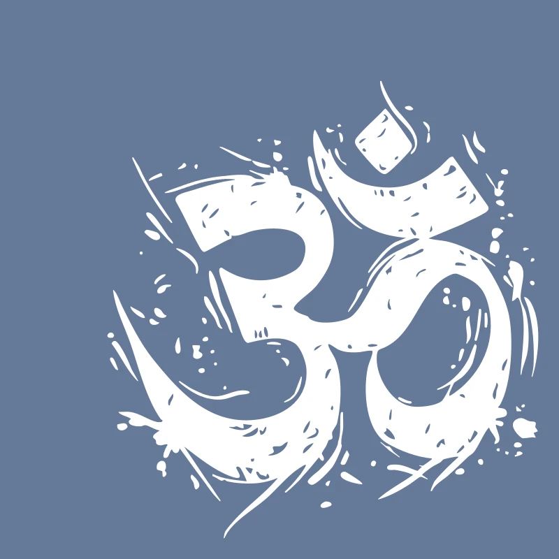 Om symbol in dynamic grunge design