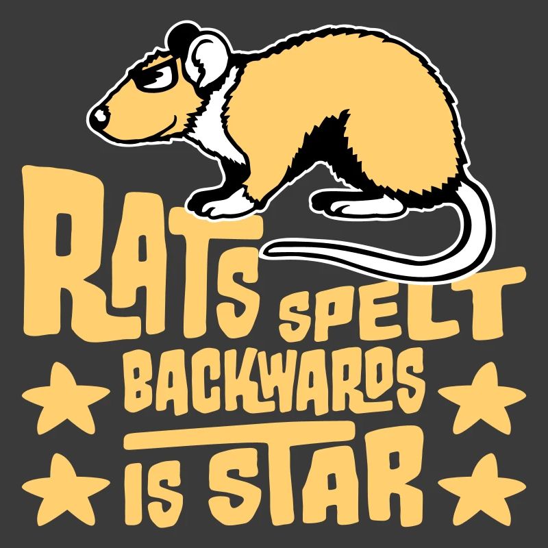 Rats Orthographié à l’envers est Star Lustiger Ratte Spruch