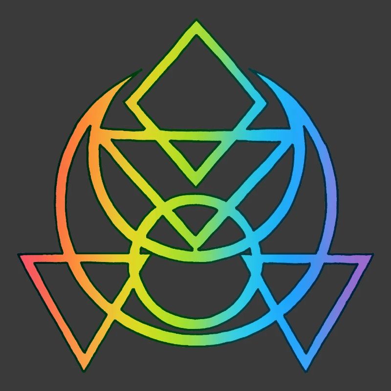 Multicolored Egyptian esoteric symbol