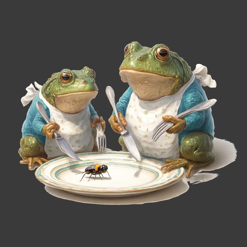 Frog Dinner: Fly on a Plate