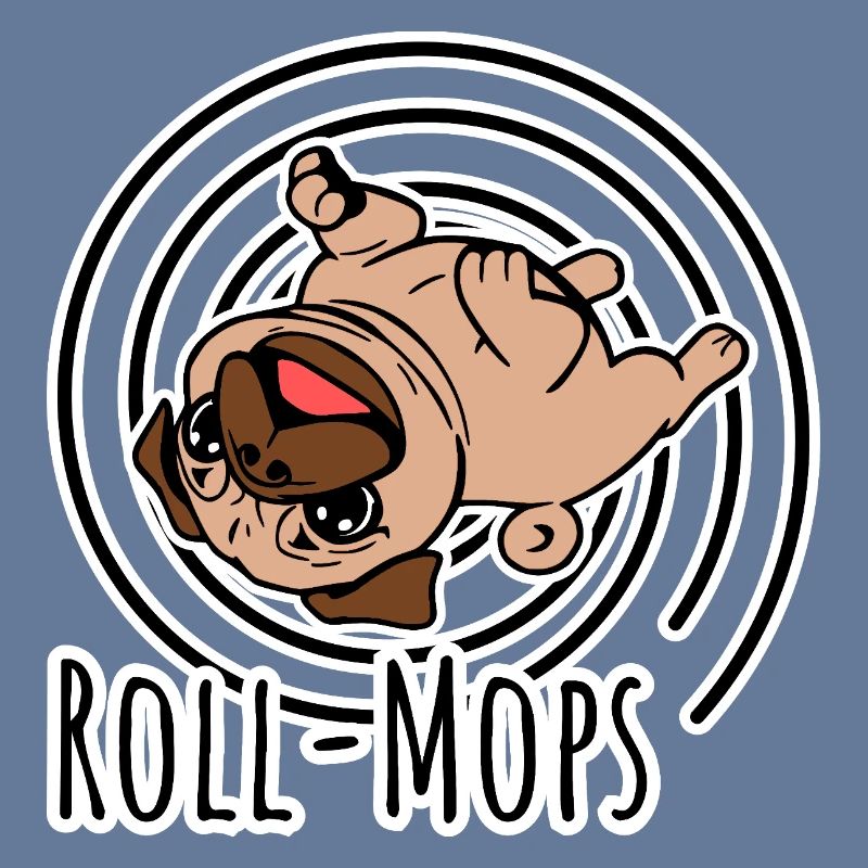 Rollender Mops - Ein Roll-Mops