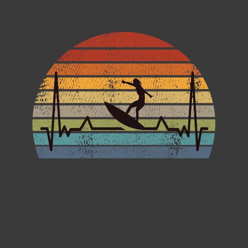 Surfing Surf Retro