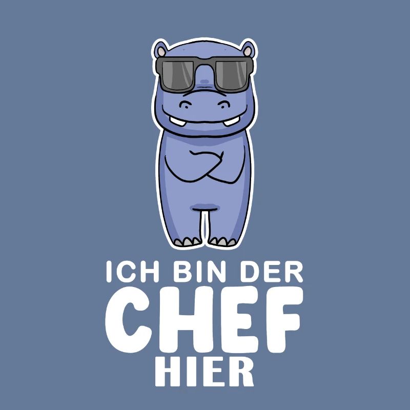 cooles Nilpferd Chef Spruch