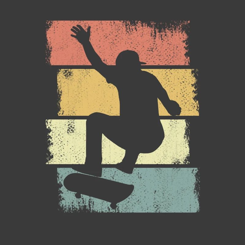 Dessin de garçon de skateboard