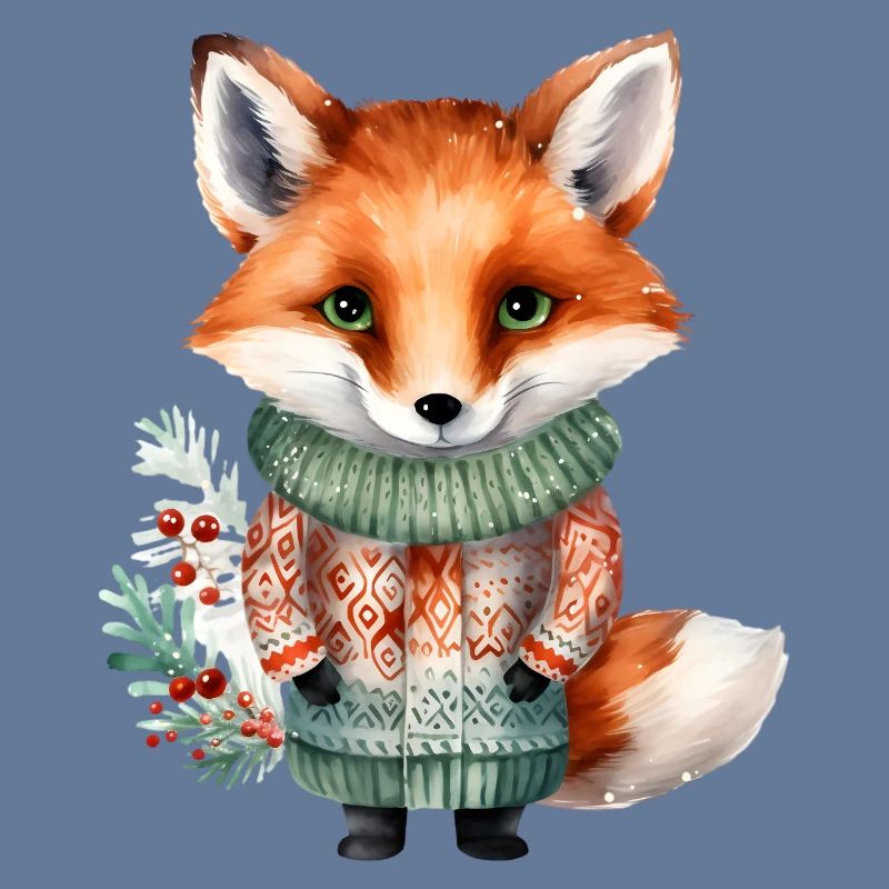 Winterfuchs im Pullover