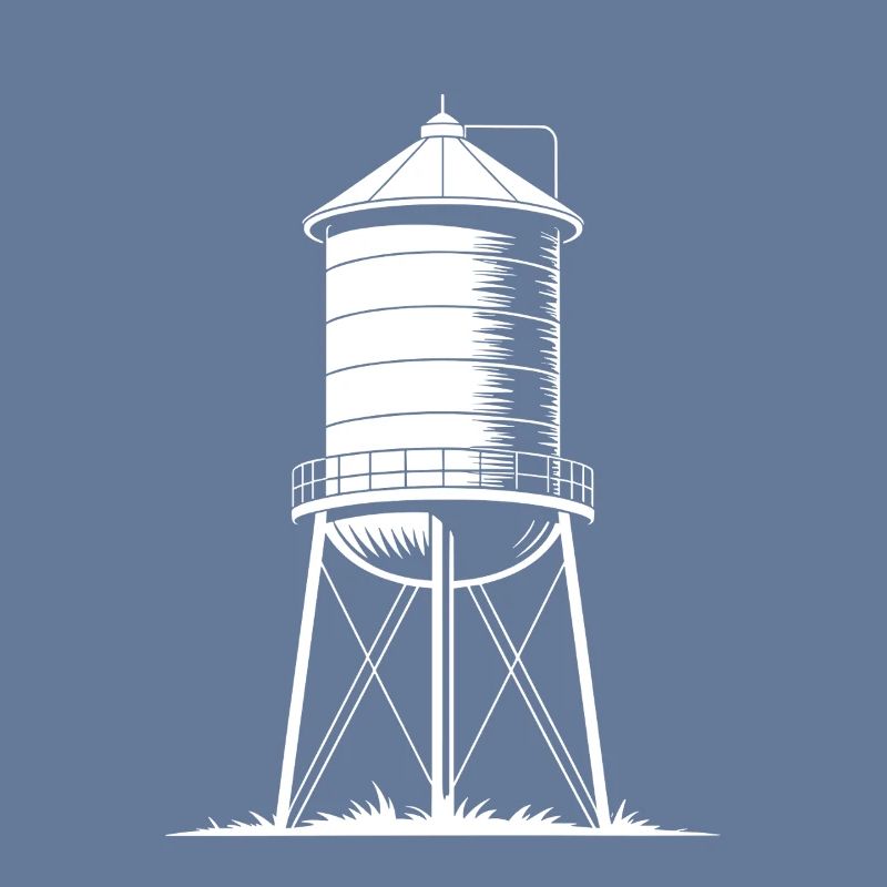 Water Tower Tank Elevated Potable