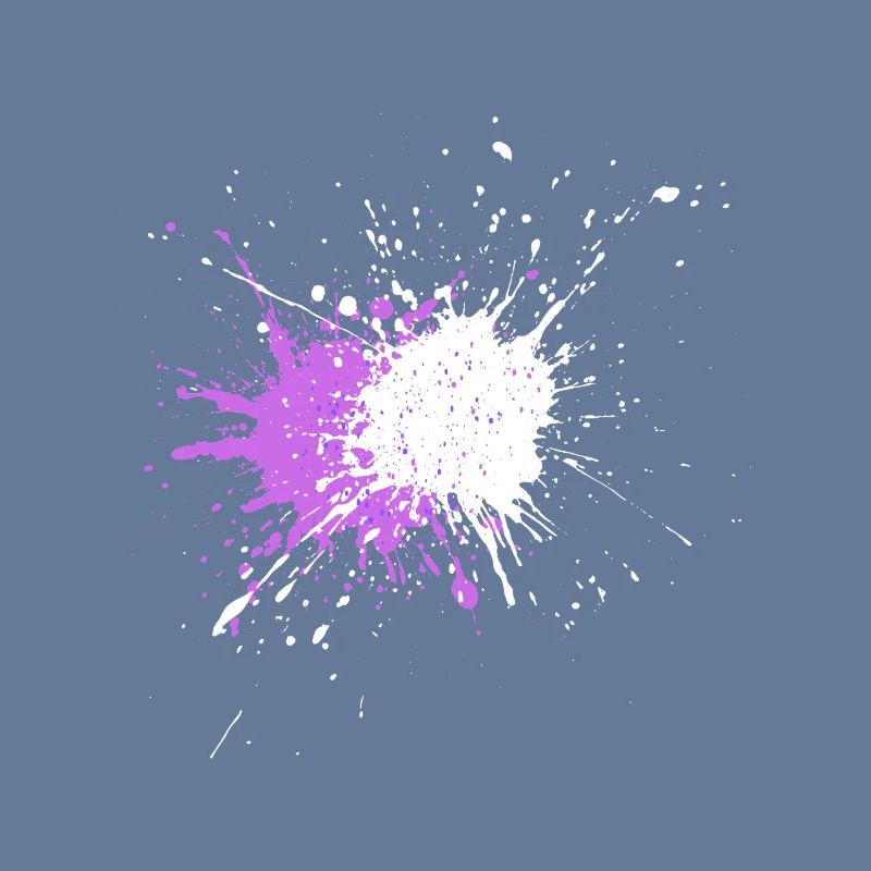 Explosion de couleur violette sur noir