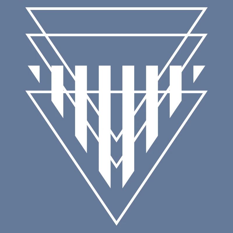 Triangular Crest Geometric Print