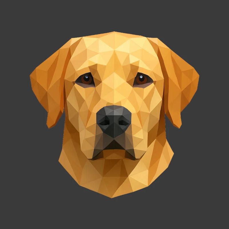 Polygon Labrador Retriever Gift