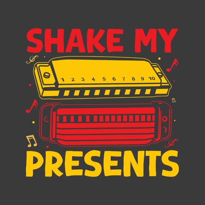Harmoniciste drôle Shake My Present Harmonica