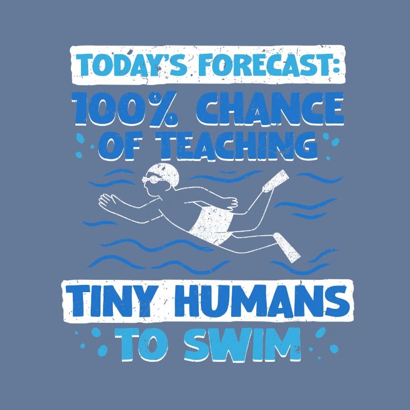 Swimming Instructor Teaching Tiny Humans To Swim