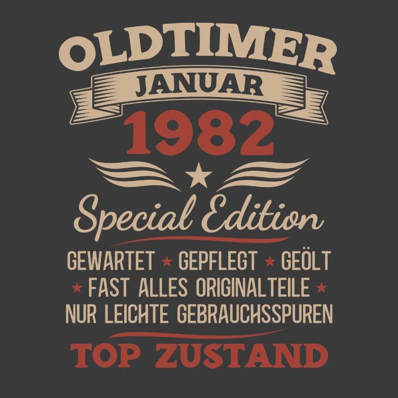 44. Geburtstag Geschenk Oldtimer Januar 1982