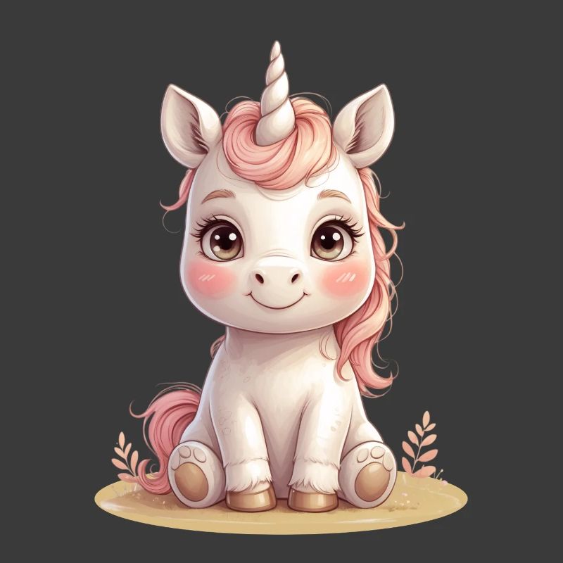 Illustration du bébé licorne doux