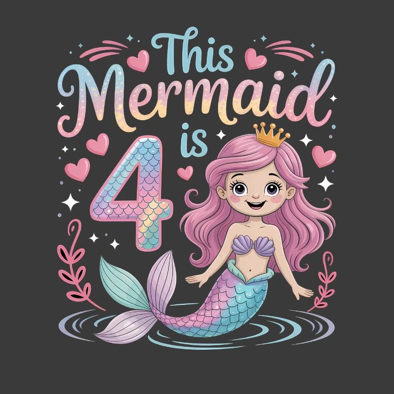 4e anniversaire de la sirène 4 ans