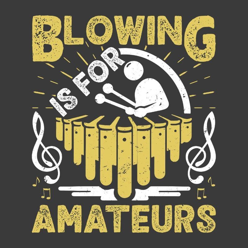  Marimba Player Blowing is for amateurs Percussion