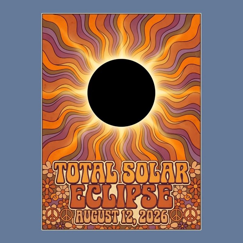 Total Solar Eclipse 2026 Sunburst-Poster