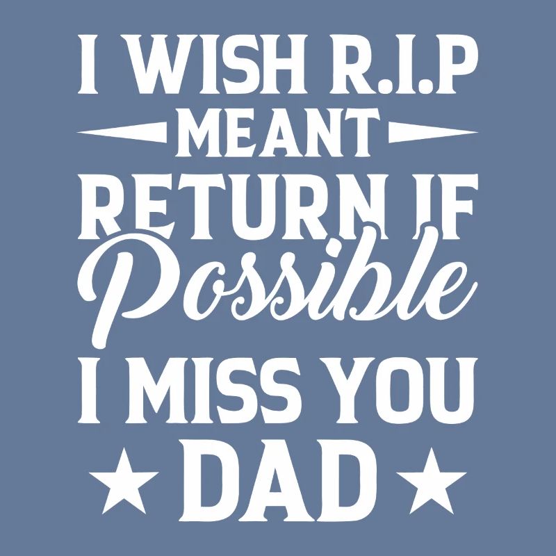 Typographie de l’hommage à Missing Dad RIP