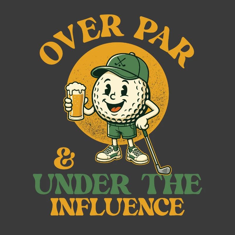 Überdurchschnittlicher Golfbier-Humor unter Einfluss