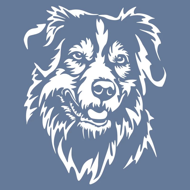 Australian Shepherd Kopf "Black Edition"