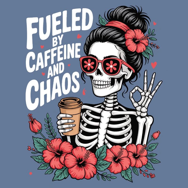 Mutter Koffein Mutter Skelett Kaffee