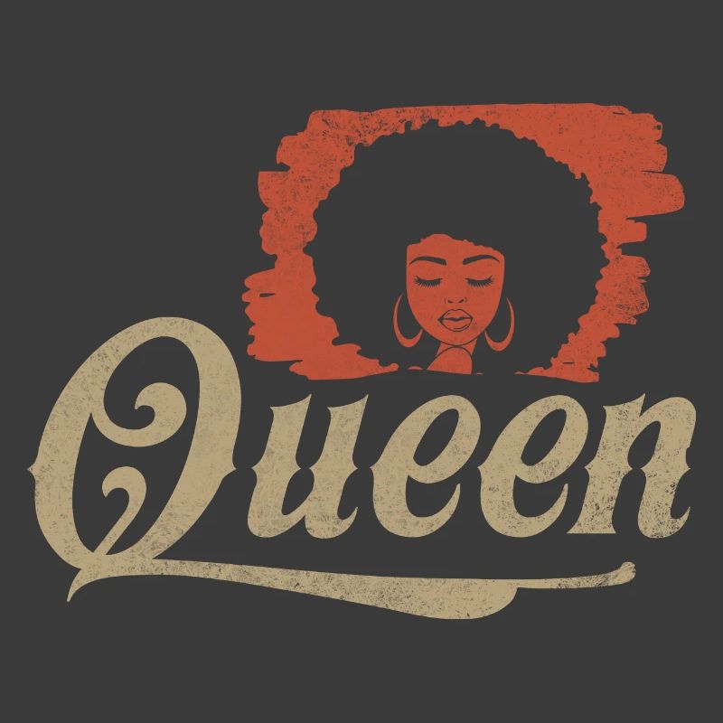 Queen Afro Silhouette