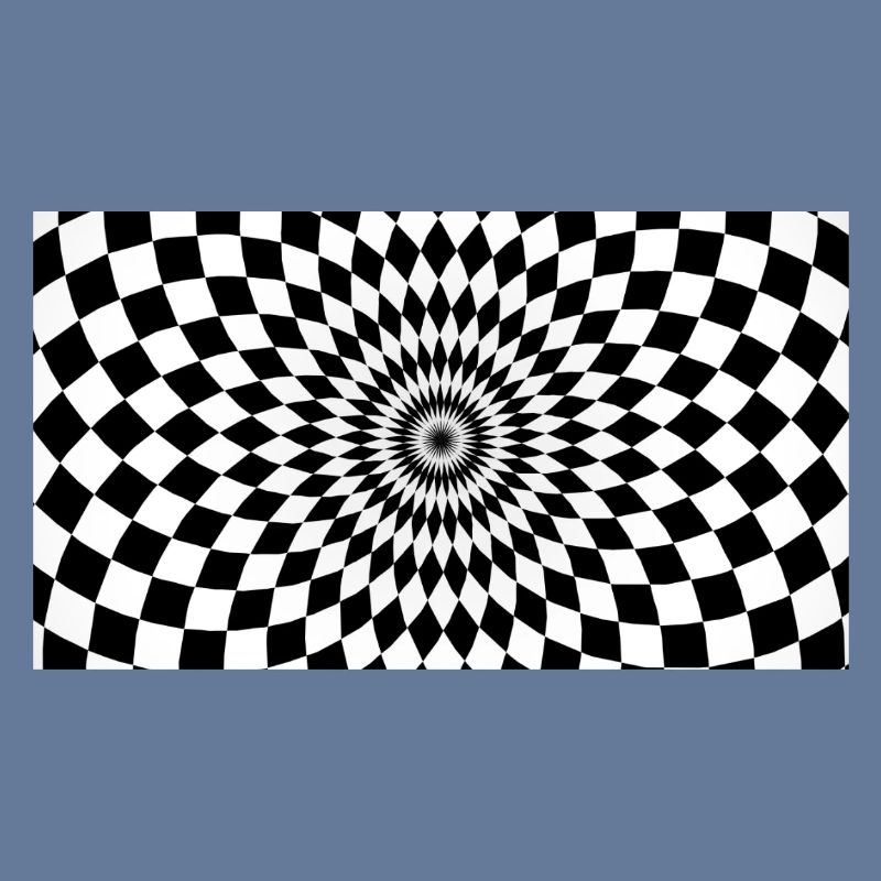 Optical Vortex Checker Illusion