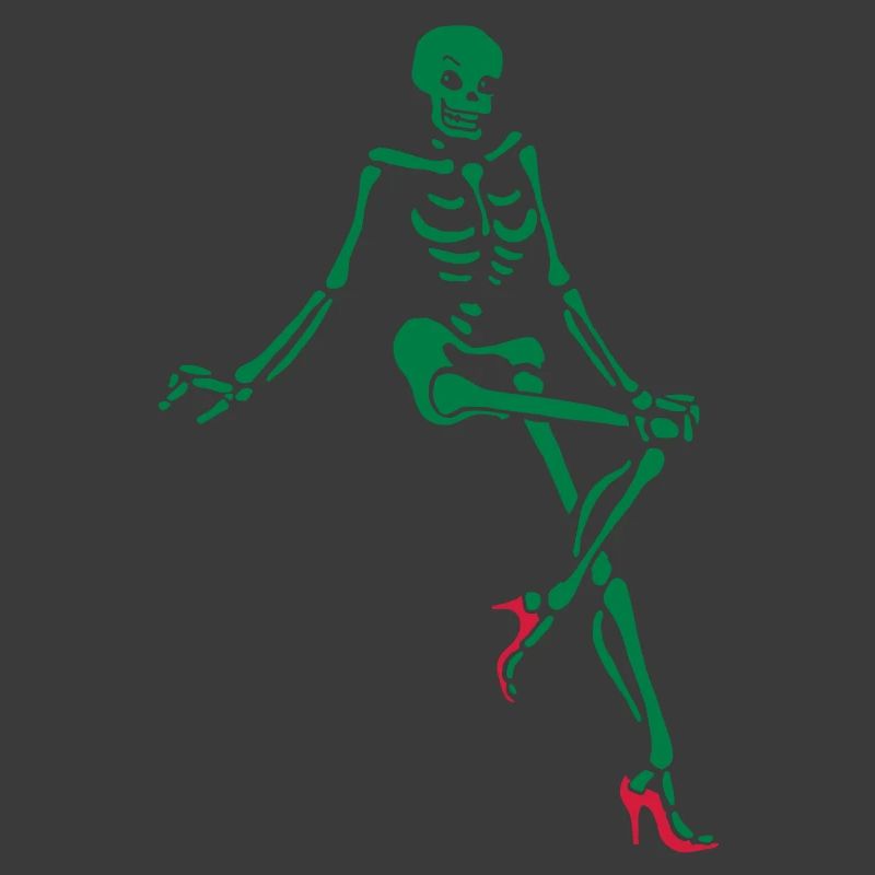 Pin up skeleton with high heels 2
