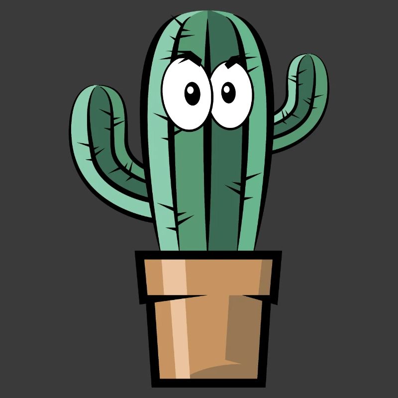 Comic Cactus Symbol Gift Idea Comic Fun Cactus