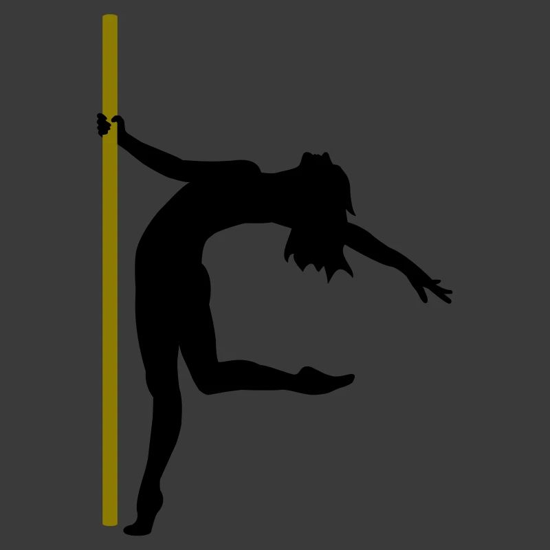 La silhouette d’une danseuse de pole dance